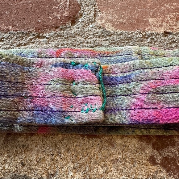 Vintage hot pink, purple, orange and army green belt - Picture 6 of 15